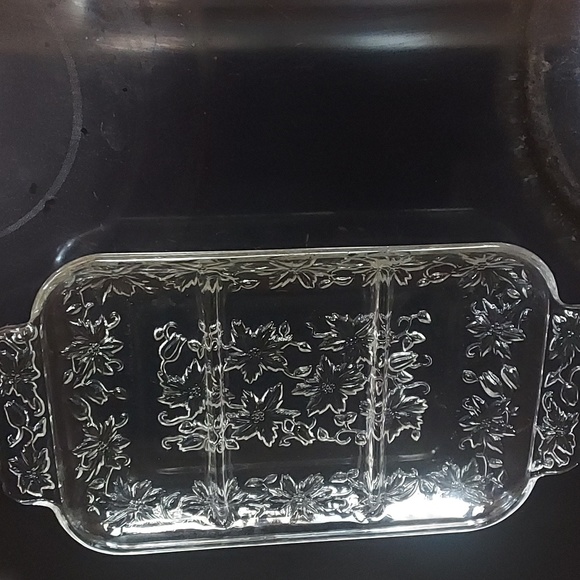 Princess House Fantasia Serving Tray.3 Sections. - Picture 3 of 5